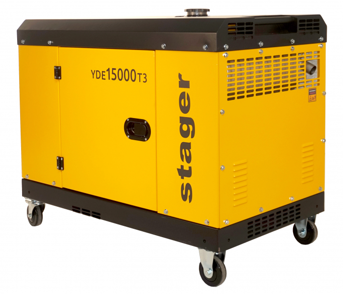 Stager YDE15000T3 Generator insonorizat 14kVA, 19A, 3000rpm, trifazat, diesel, pornire electrica [2]