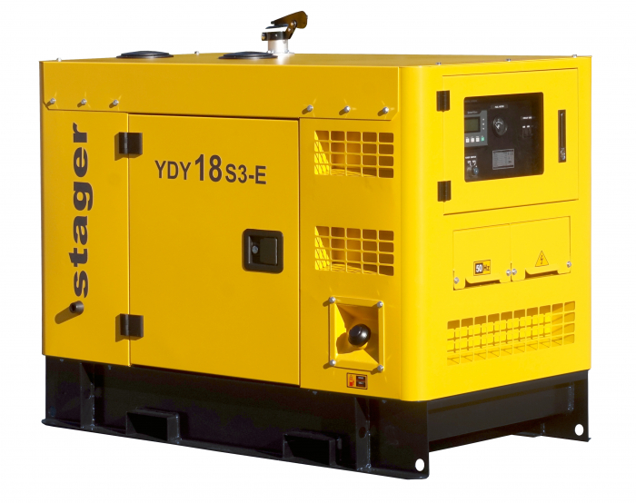 Stager YDY18S3-E Generator insonorizat 18kVA, 23A, 1500rpm, trifazat, diesel [1]