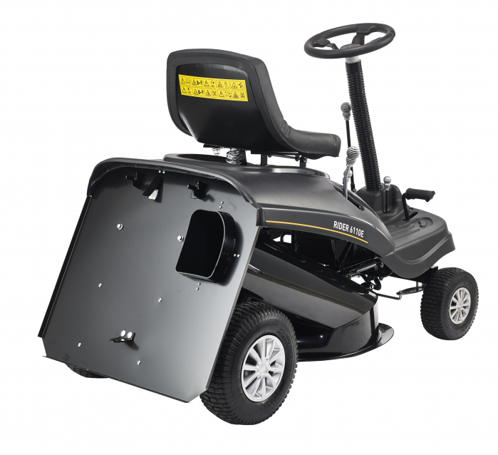 Texas Rider 6110E Tractor pentru tuns gazon, 6.4CP, latime lucru 61cm, inaltime taiere 35-75mm, 150L, benzina,  4.6km/h, pornire electrica, reglaj central [2]