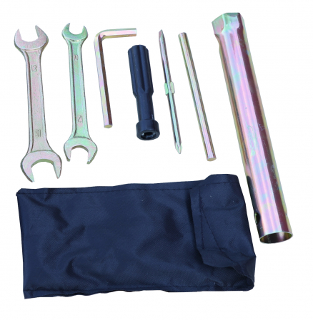 ProGARDEN Campo 703 motocultor 7CP, 2+1 trepte, roti 4.00-8, 2+1 freze, benzina, curele, transmisie aluminiu [2]