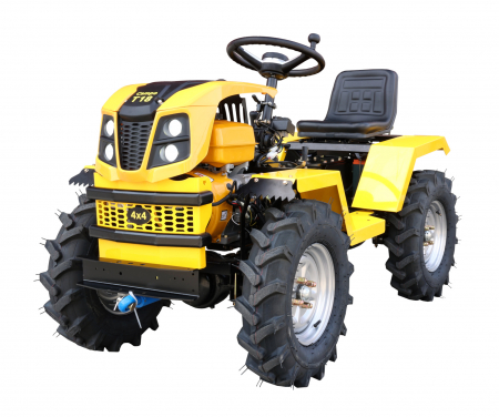 Motocultoare - ProGARDEN Campo T18 Minitractor G2 4x4, 18CP, benzina, hidraulica fata-spate, roti 6.00-12