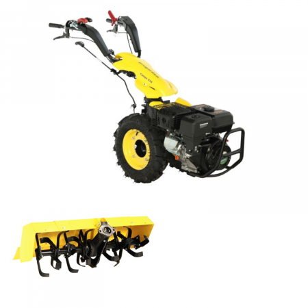 Motocultoare - ProGARDEN Campo U16 motocultor multifunctional 14CP, benzina, EU V, pornire la sfoara, 3+2 viteze, reductor + BT-X90N freza tractata 900mm