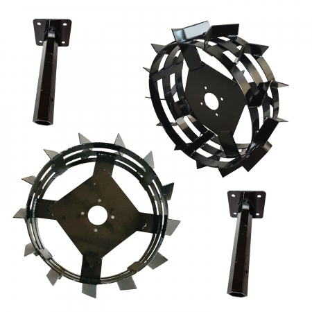 Accesorii pentru motocultoare - ProGARDEN set roti metalice 550x180, manicot cu flanse, hex 32mm