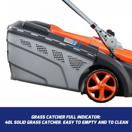 Redback E137C Masina de tuns gazon acumulatori 40V, 370mm, 40L, reglaj central, solo [1]