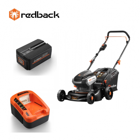 Echipamente pentru gradina - Redback Pachet E142C+EP60+EC50 Masina de tuns gazon 420mm, acumulator 40V/6Ah, incarcator 40V/5A