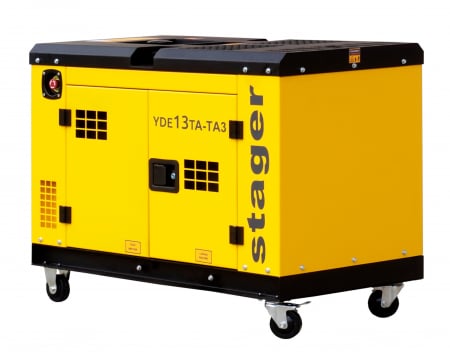 Generatoare de curent diesel si benzina/GPL - Stager YDE13TA-TA3 Generator insonorizat 11kVA, 3000rpm, dual, diesel, pornire electrica
