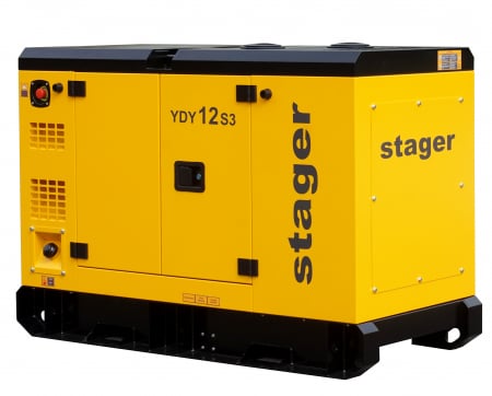 Generatoare de curent diesel si benzina/GPL - Stager YDY12S3 Generator insonorizat 12kVA, 16A, 1500rpm, trifazat, diesel