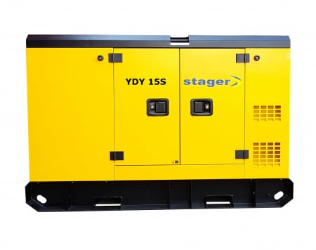 Generatoare de curent diesel si benzina/GPL - Stager YDY15S Generator insonorizat 15kVA, 57A, 1500rpm, monofazat, diesel