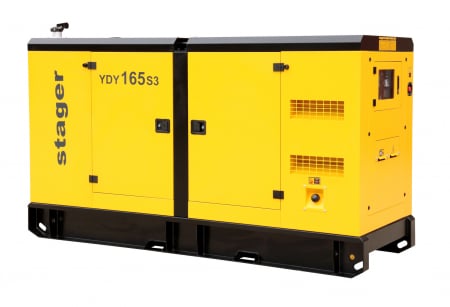 Generatoare de curent diesel si benzina/GPL - Stager YDY165S3 Generator insonorizat 165kVA, 217A, 1500rpm, trifazat, diesel