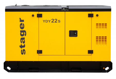 Stager YDY22S Generator insonorizat 22kVA, 87A, 1500rpm, monofazat, diesel [1]