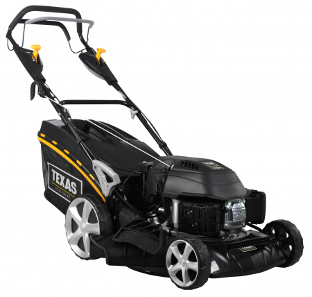 Masini de tuns gazonul - Texas Razor 4650TR/WE, Masina de tuns gazon, 3CP, latime taiere 46cm, inaltime taiere 28-75mm, 65L, benzina, reglaj central, electric