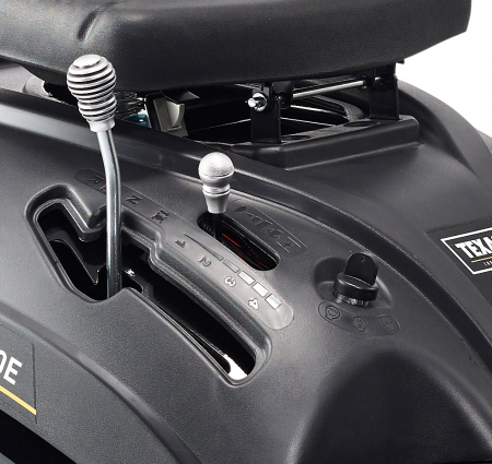 Texas Rider 6110E Tractor pentru tuns gazon, 6.4CP, latime lucru 61cm, inaltime taiere 35-75mm, 150L, benzina,  4.6km/h, pornire electrica, reglaj central [2]