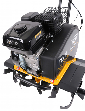 Texas TX611TG, motocultor profesional, transmisie dublu arbore, benzina, 4kW, latime 300-850mm, adancime 330mm, 2 viteze, garantie pe viata cutite [1]