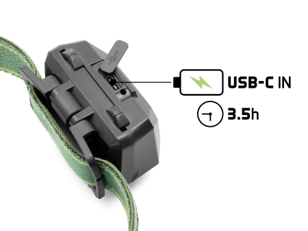 Lanterna frontala Delphin MONOX 3W 1500mAh [2]