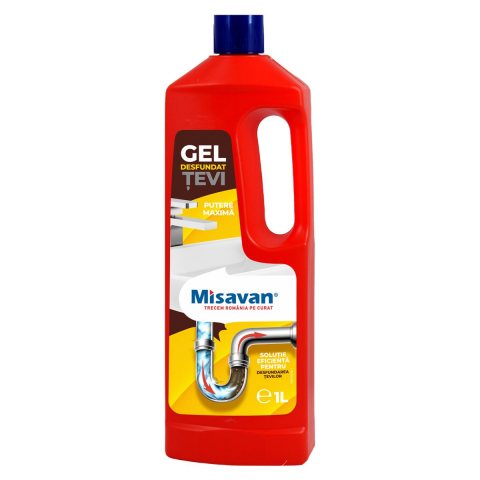 Produse de curatenie - Gel pentru desfundat tevi Misavan 1l