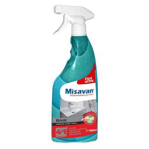 Produse de curatenie - Solutie curatare baie Misavan 4in1 750ml