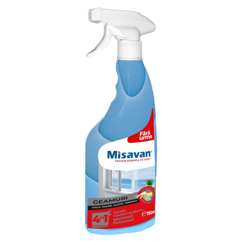 Solutie pentru geamuri - Solutie de curatat geamuri Misavan 4in1 750ml