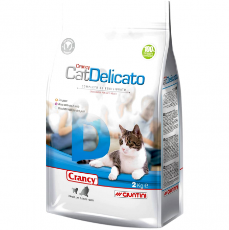 PETSHOP - Hrana uscata Crancy delicato 2kg - pisica