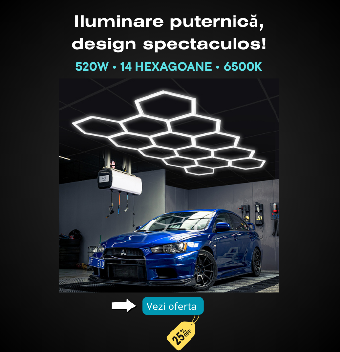 Lampa LED cu 14 Hexagoane tip Fagure