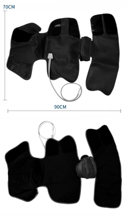Aparat de Masaj pentru Picioare tip Cizme Incalzite cu Compresie de Aer, 3 Moduri de Masaj, 3 Intensitati Reglabile, Imbunatateste Circulatia Sangelui, Amelioreaza Oboseala, Negru, Aida HER® [3]