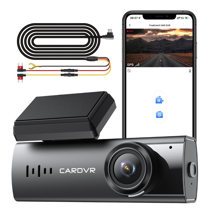 Camera Auto 4K DVR, 2160P, Dashcam UHD, Discreta, Parking Monitor, 170°, Wi-Fi, Night Vision, G-Senzor, Inregistrare in Bucla, Alimentare Directa la Panoul de Sigurante al Masinii (ACC) [1]