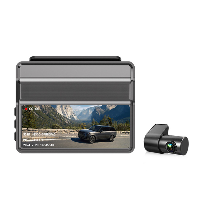 Camera Auto de Bord 2K, DVR 1440P, Ecran LCD 3.16 Inch, Dashcam FHD, Parking Monitor, 140°, Wi-Fi, Night Vision, G-Senzor + Camera Spate Full HD, 1080P, Alimentare Directa la Panoul de Sigurante (ACC) [5]