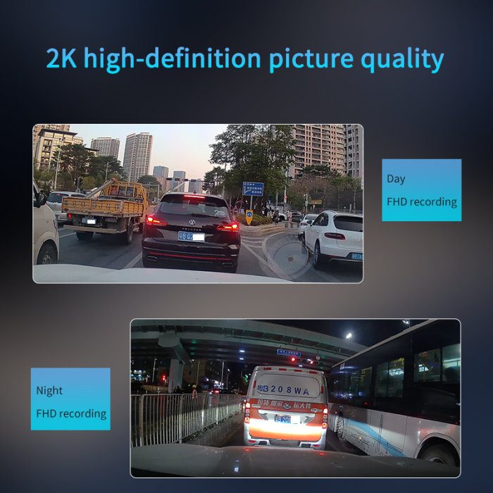 Camera Auto de Bord Duala 2K + Camera Spate AHD, Ecran LCD, Conexiune 4G Cartela SIM, Wi-Fi, Night Vision, G-Senzor, Alimentare Bricheta/Panou Sigurante [7]