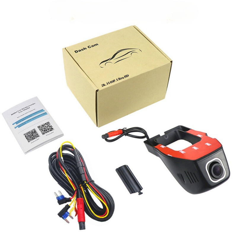 Camera Auto DVR, 2K, 1440P, Dashcam Ultra HD, Discreta, Parking Monitor, 140°, Wi-Fi, Night Vision, G-Senzor, Alimentare Directa la Panoul de Sigurante al Masinii (ACC) [6]