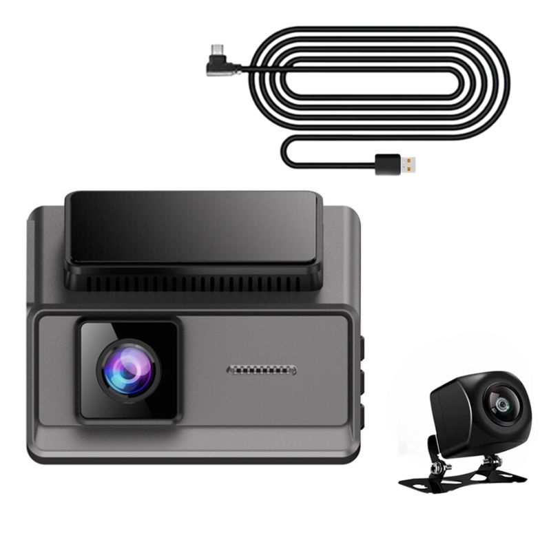 Camera Auto DVR Duala, 1080P, Dashcam Full HD, Ecran LCD 3.16 Inch, Parking Monitor, 140°i, Night Vision + Camera Spate HD, 720P [2]