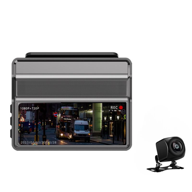 Camera Auto DVR Duala, 1080P, Dashcam Full HD, Ecran LCD 3.16 Inch, Parking Monitor, 140°i, Night Vision + Camera Spate HD, 720P [5]