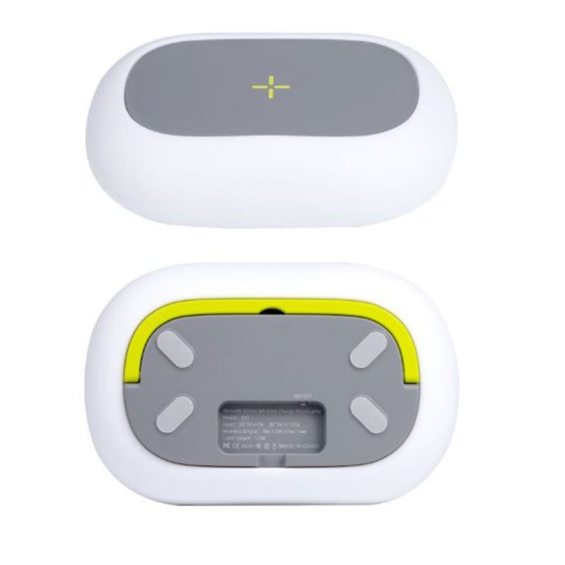 Incarcator Wireless Rapid, 15W Fast Charger, Lampa RGB cu Led Portabila, Lumina Ambientala Reglabila [1]
