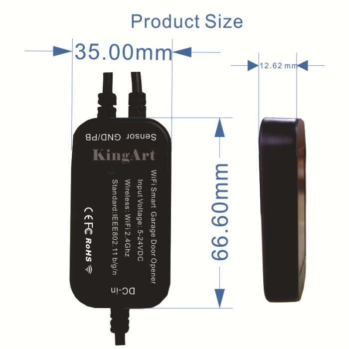 Kit Comutator Controler Usa Garaj WIFI prin Aplicatia TUYA, Sincronizare cu ALEXA si Google Home, Aida HER [2]