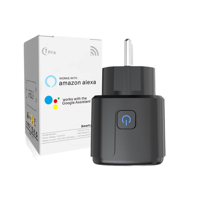 Priză Inteligentă Smart WiFi 20A – Control Vocal și Monitorizare Consum [4]