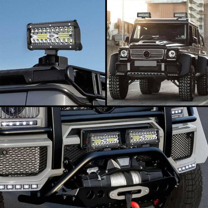 Proiector Auto 120W, 6000K, Off-Road, ATV, Camion, Utilaj, 12V-24V, Waterproof [5]
