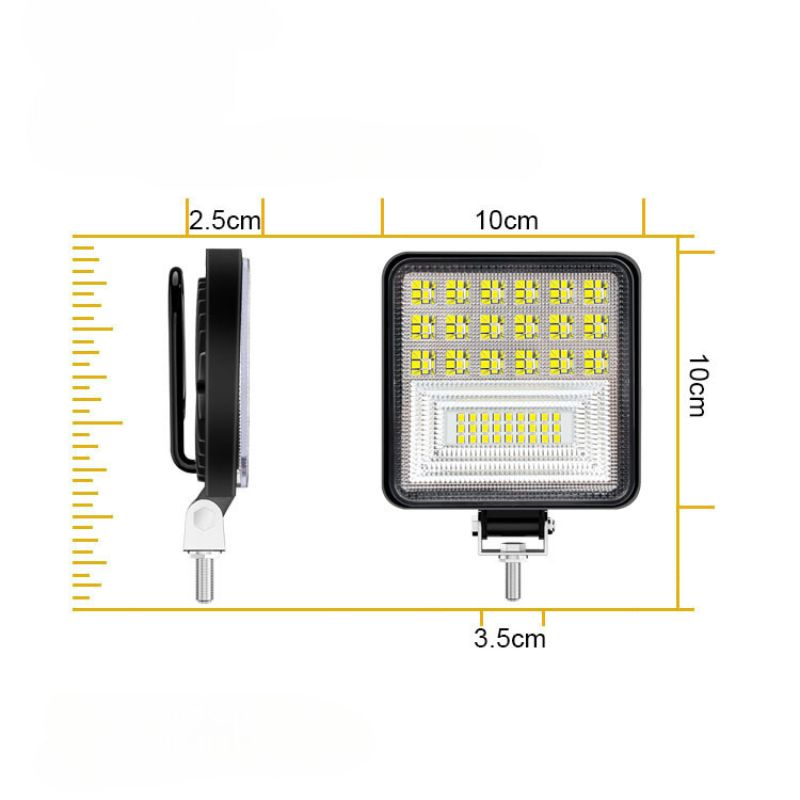Proiector Auto 126W, 6000K, Off-Road, ATV, Camion, Utilaj, 12V-30V, Waterproof [4]