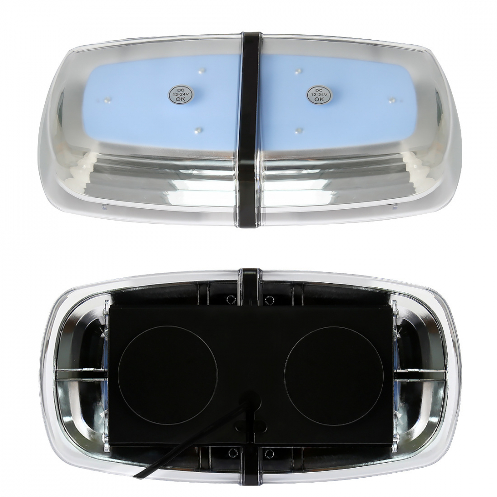 Rampa Avertizare LED, Lampa Girofar Stroboscop 72W, 12V-24V, 16 Moduri, Fixare Magnetica, Alimentare la Bricheta [2]