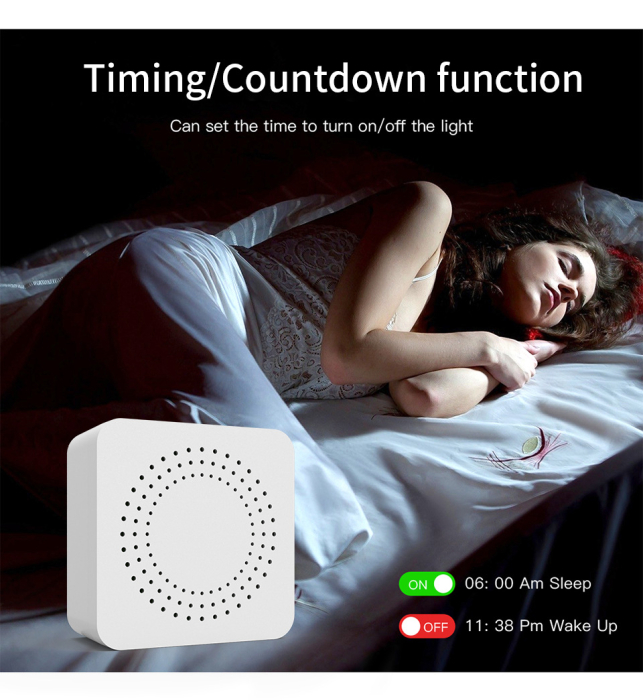 Releu Inteligent Smart, WiFi, 16A, Programabil prin Aplicatie, Wireless, Control Vocal, Compatibil Alexa si Google Assistant, Android/iOS [3]