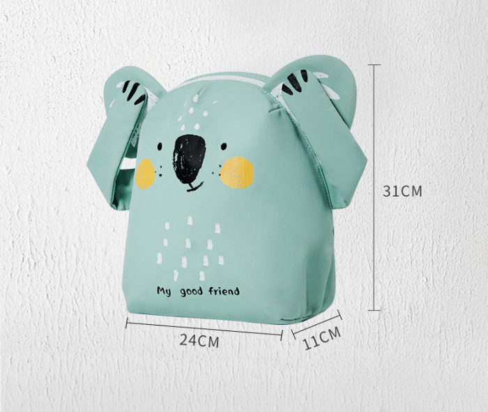 Rucsac Copii Gradinita, Impermeabil, Fashion, model Urs Koala, Verde [5]