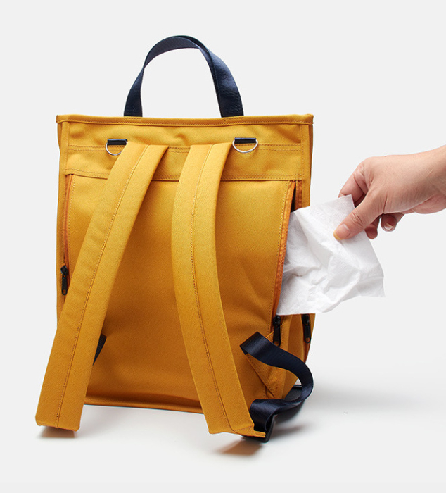 Rucsac pentru Mamici, Bebelusi si Copii, Multifunctional, Impermeabil, Prindere Carucior, Fashion, Galben [4]