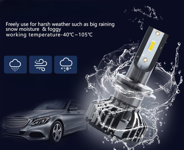 Set 2 Becuri LED H1, Canbus, 6500K, 8000LM, 50W [3]