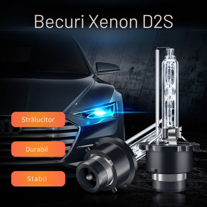 Set 2 Becuri Xenon D2S 8000K – Xtreme Vision, 70W, 4200LM [1]