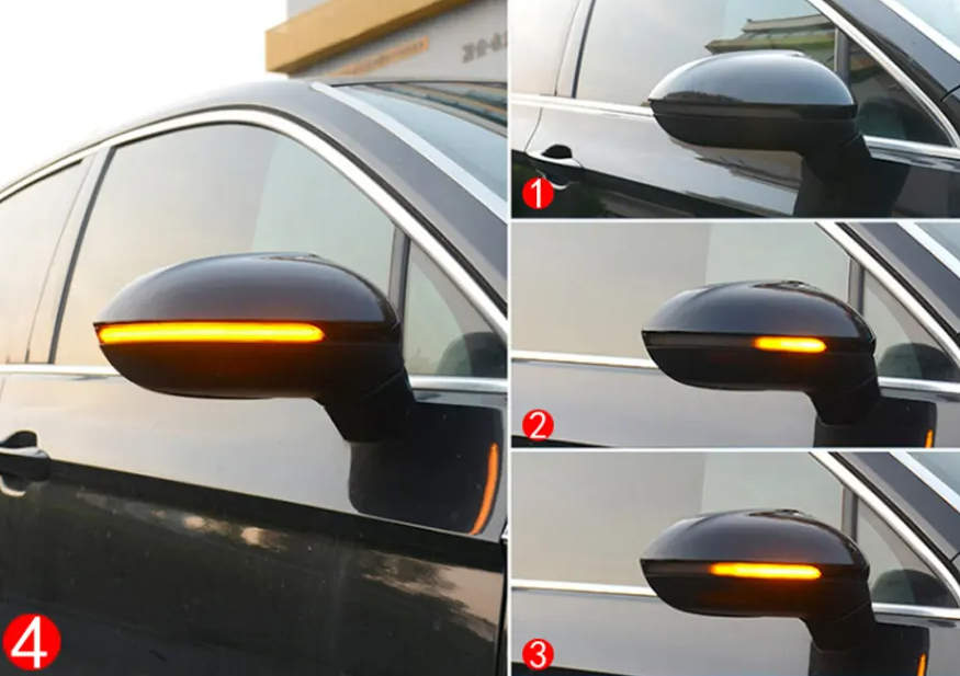 Set 2 Semnalizari Dinamice Full LED Oglinda Exterioara Volkswagen Passat B8 2015-2019, Arteon 2016-2017, Canbus, Secventiala Progresiva [2]