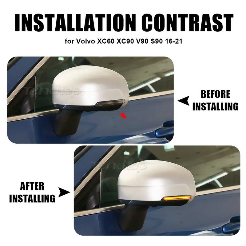Set 2 Semnalizari Dinamice Secventiale LED Oglinzi Exterioare VOLVO XC60, S90, XC90, V90 II MK2, Fumuriu [3]