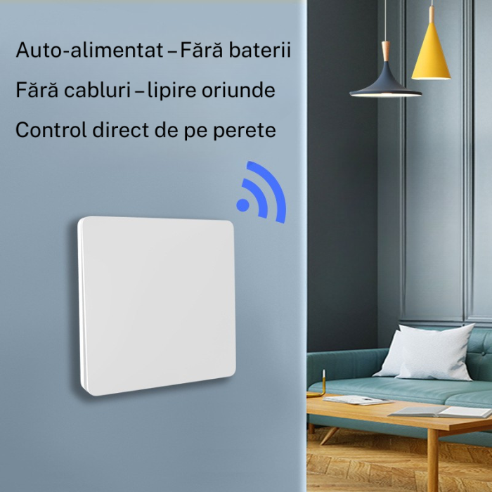 Set întrerupător cinetic fără fir + controller RF433 [2]