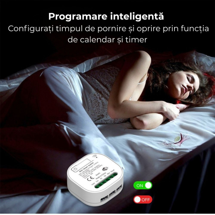 Set Întrerupător Dublu Cinetic Fără Fir + 2 Controllere Smart Wi-Fi – Control Lumini și Aparate prin Aplicație Mobilă [3]