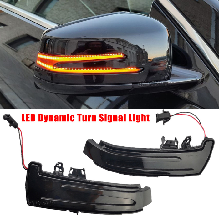 Set Semnalizare Dinamica LED Oglinda Exterioara MERCEDES BENZ W176, W204, W212, W246, W218, W221, C117, X156, X204, NEGRU [1]