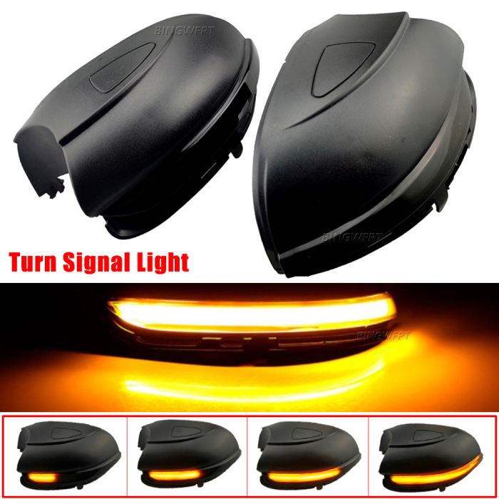 Set Semnalizare Dinamica LED Oglinda Exterioara VW Golf 6 Hatchback, Touran 1T3, Fara Gaura pentru Puddle Light [3]