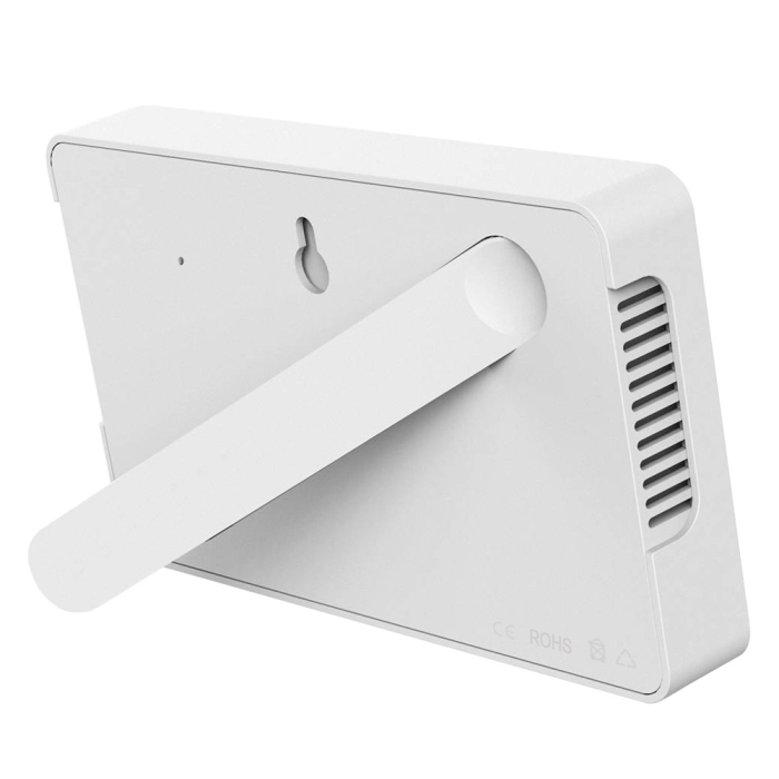 Termometru si Higrometru Digital de Camera, Afisare Ceas si Data, Umiditate, Alarma, Compact, Alb, Statie Meteo Aida HER® [3]