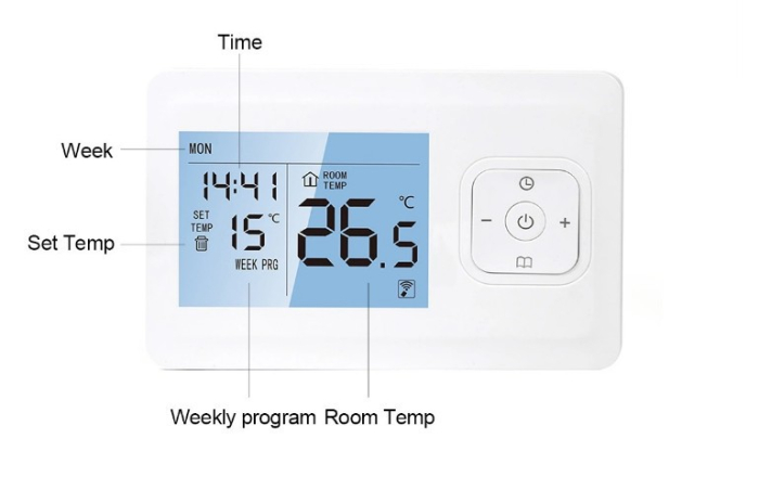 Termostat Inteligent Centrala Smart, WIFI, Control prin Aplicatia Tuya, Wireless, Fara Fir, Control Vocal Google Home si Alexa, Aida HER® [2]