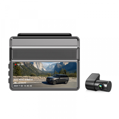 Camera Auto de Bord 2K, DVR 1440P, Ecran LCD 3.16 Inch, Dashcam FHD, Parking Monitor, 140°, Wi-Fi, Night Vision, G-Senzor + Camera Spate Full HD, 1080P, Alimentare Directa la Panoul de Sigurante (ACC) [4]